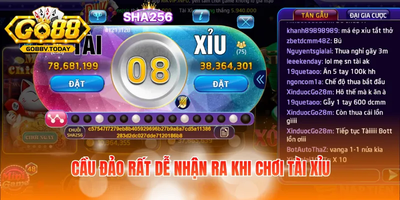 Cầu đảo rất dễ nhận ra khi chơi tài xỉu