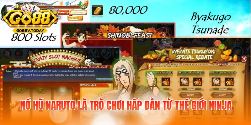 Nổ hũ Naruto là trò chơi hấp dẫn từ thế giới ninja